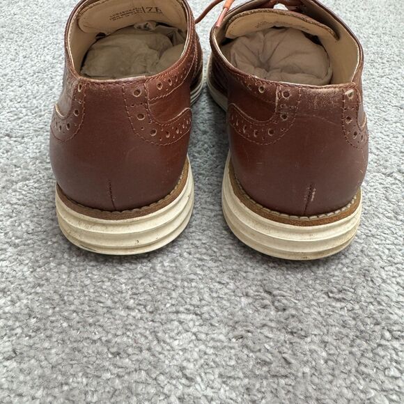 Cole Haan Lunar Grand Wingtip Oxford Leather Comfort Dress Shoes Mens 7 Brown main image 12